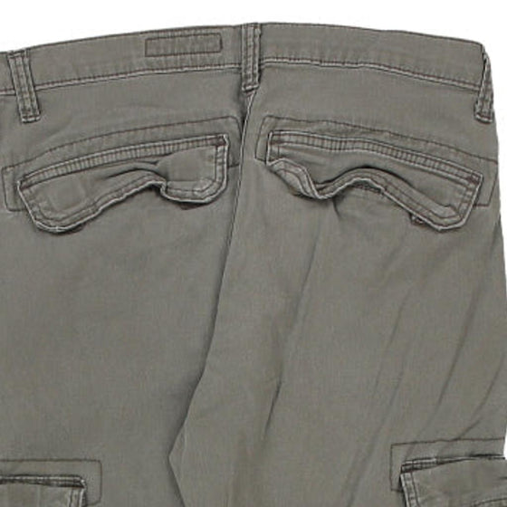 Vintage grey Wrangler Cargo Trousers - womens 30" waist