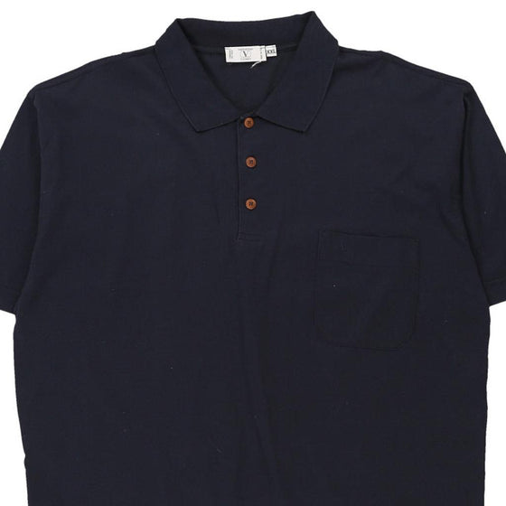 Vintage navy Valentino Polo Shirt - mens xx-large