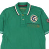 Vintage green Napapijri Polo Shirt - mens medium