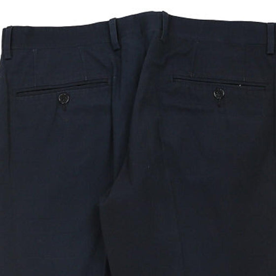 Vintage navy Dolce & Gabbana Trousers - mens 35" waist