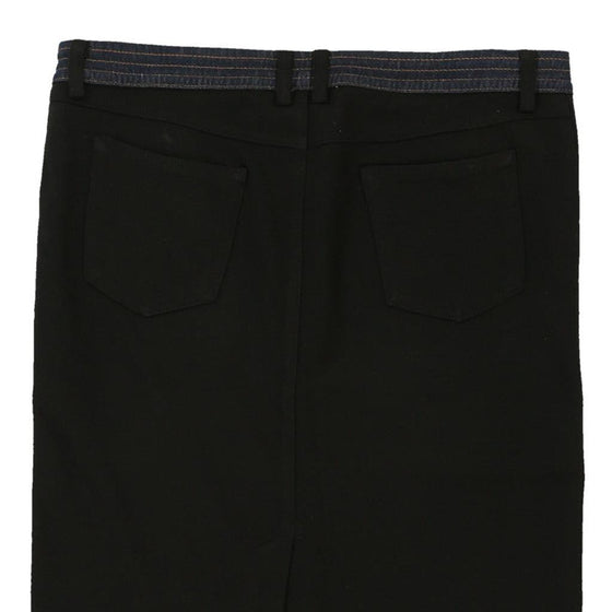 Dolce & Gabbana Pencil Skirt - 38W UK 18 Black Wool Blend