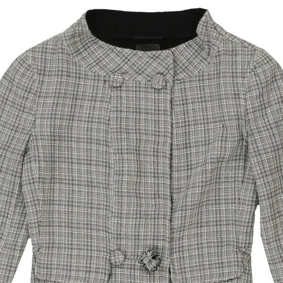 Fendi Checked Jacket - Medium Grey Wool Blend