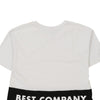 Best Company T-Shirt - Medium White Cotton