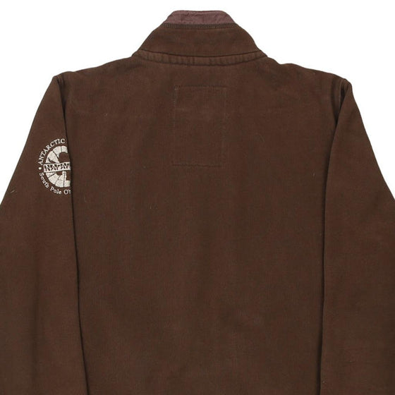 Vintage brown Napapijri Zip Up - mens medium