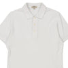 Vintage white Burberry London Polo Shirt - mens small