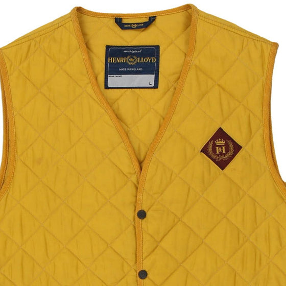 Vintage yellow Henri Lloyd Gilet - mens large