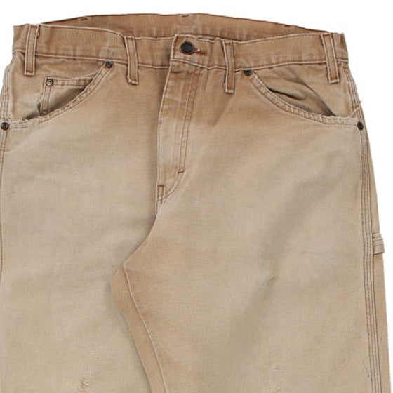 Vintage beige Dickies Carpenter Trousers - mens 34" waist