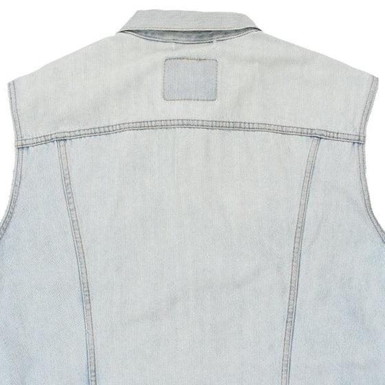 Vintage blue Levis Denim Gilet - mens xx-large