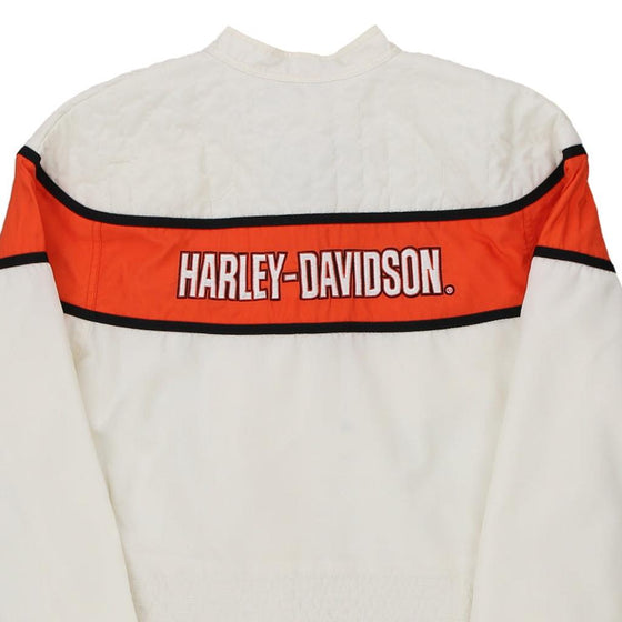 Vintage white Harley Davidson Jacket - womens x-large