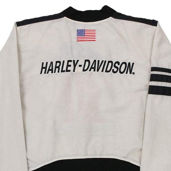 Vintage white Harley Davidson Jacket - womens large