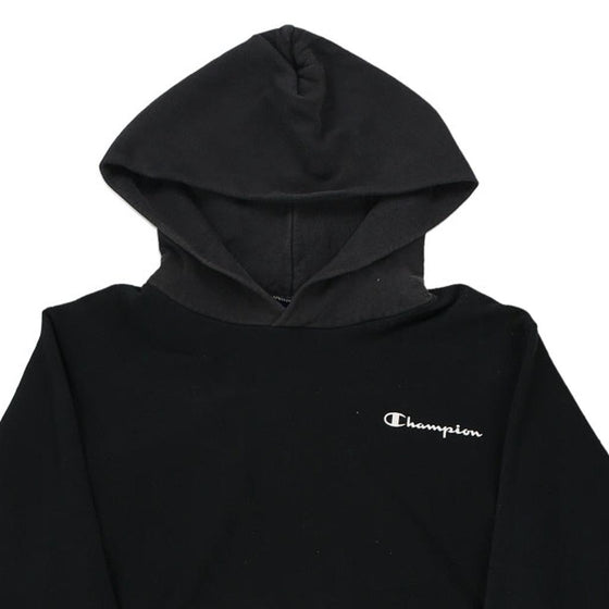 Vintage black Age 10-12 Champion Hoodie - boys medium