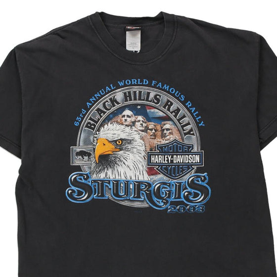 Vintage black Sturgis 2003 Harley Davidson T-Shirt - mens x-large