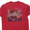 Vintage red Nashville, TN Harley Davidson T-Shirt - mens x-large