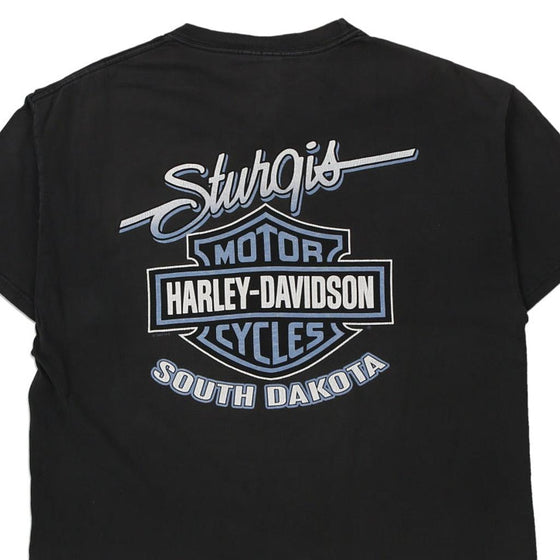 Vintage black Sturgis 2001 Harley Davidson T-Shirt - mens large