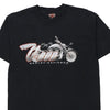 Vintage black Patras Greece Harley Davidson T-Shirt - mens medium