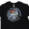 Vintage black Black River Falls, WI Harley Davidson T-Shirt - mens xx-large