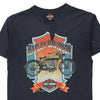 Vintage navy Billerica Massachusetts Harley Davidson T-Shirt - mens medium