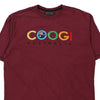 Vintage burgundy Coogi T-Shirt - mens xxxx-large