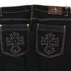 Vintage black Hip Hop Danesi Jeans - mens 38" waist