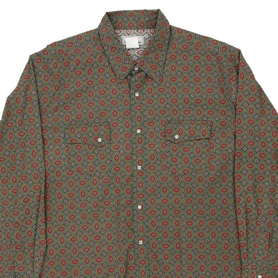 Vintage green Wrangler Patterned Shirt - mens xx-large