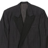 Vintage black Black Tie Laura Biagiotti Blazer - mens large