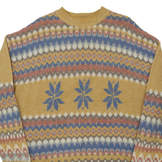 Vintage multicoloured Sisley Jumper - mens xxx-large