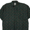 Vintage green Fuzi Ilks Patterned Shirt - mens medium