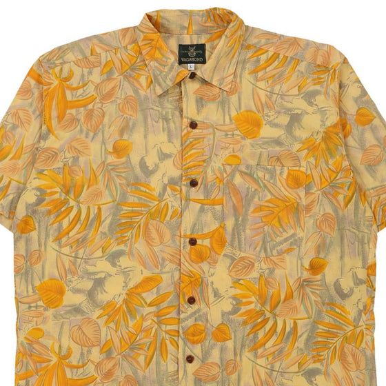 Vintage yellow Vagabond Patterned Shirt - mens large