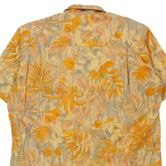 Vintage yellow Vagabond Patterned Shirt - mens large