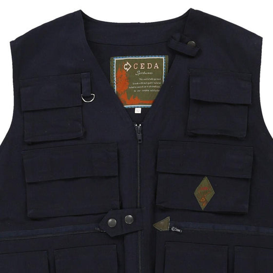 Vintage navy Ceda Gilet - mens medium