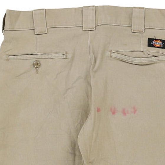 Dickies Trousers - 32W 30L Beige Cotton Blend - Thrifted.com