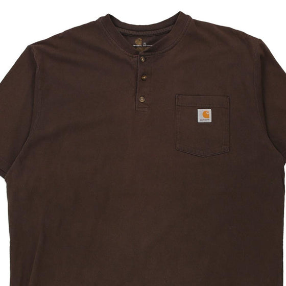 Pre-Loved brown Carhartt T-Shirt - mens x-large