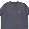 Pre-Loved navy Carhartt T-Shirt - mens xx-large