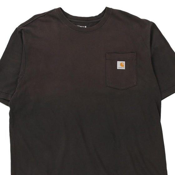 Pre-Loved brown Carhartt T-Shirt - mens x-large