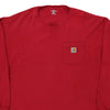 Pre-Loved red Carhartt Long Sleeve T-Shirt - mens xx-large