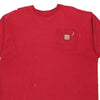 Pre-Loved red Carhartt T-Shirt - mens x-large