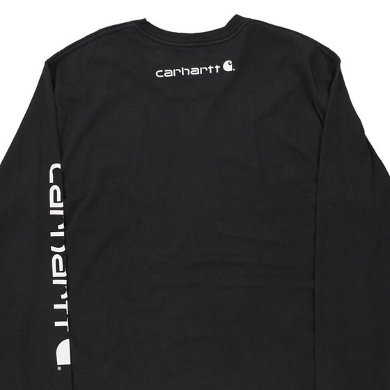 Pre-Loved black Carhartt Long Sleeve T-Shirt - mens large