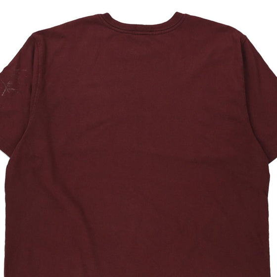 Pre-Loved burgundy Carhartt T-Shirt - mens x-large