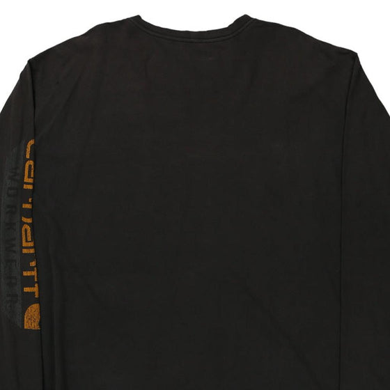 Pre-Loved black Carhartt Long Sleeve T-Shirt - mens xxx-large