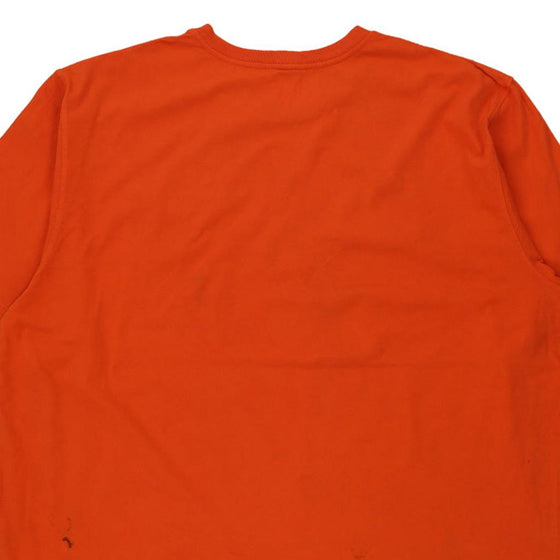 Pre-Loved orange Carhartt T-Shirt - mens xxx-large