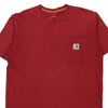 Pre-Loved red Carhartt T-Shirt - mens medium