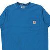 Pre-Loved blue Carhartt T-Shirt - mens medium