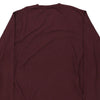 Pre-Loved burgundy Carhartt Long Sleeve T-Shirt - mens xx-large