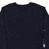 Pre-Loved navy Carhartt Long Sleeve T-Shirt - mens x-large