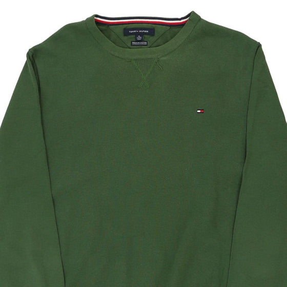 Vintage green Tommy Hilfiger Jumper - mens x-large