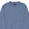 Vintage blue Tommy Hilfiger Jumper - mens x-large