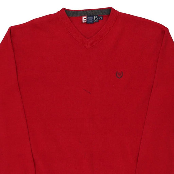 Vintage red Chaps Ralph Lauren Jumper - mens large