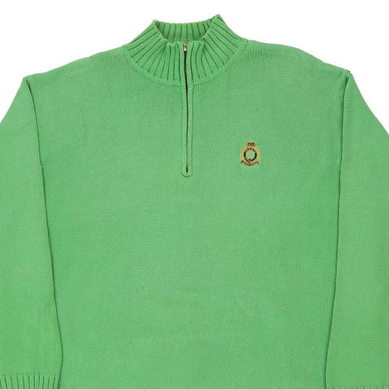 Vintage green Tommy Hilfiger Jumper - mens x-large