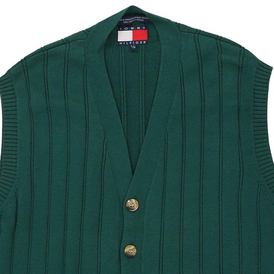 Vintage green Tommy Hilfiger Sweater Vest - mens large