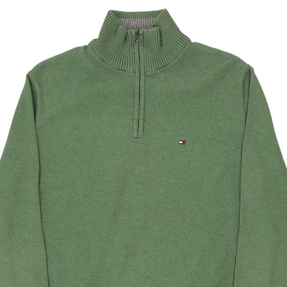 Vintage green Tommy Hilfiger 1/4 Zip - mens medium